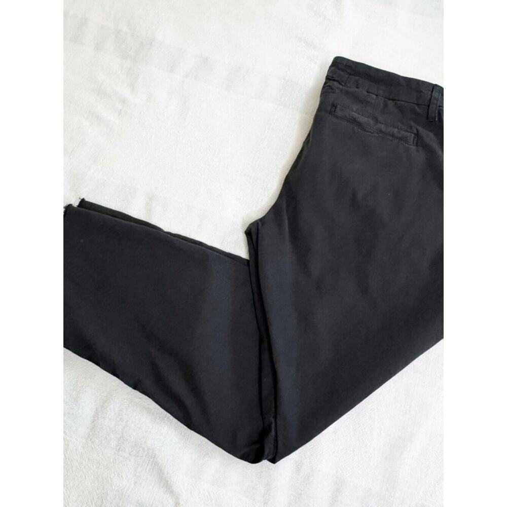 Frank & Eileen Wicklow Crop Pants Washed Black Raw Hem Size 2 - Picture 14 of 15